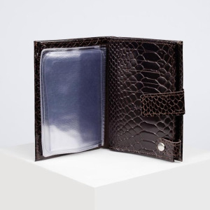 Портмоне мужское 3 в 1, автодокументы и паспорт, отдел для карт и монет, цвет коричневый Портмоне мужское 3 в 1, автодокументы и паспорт, отдел для карт и монет, цвет коричневый