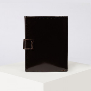 Портмоне мужское 3 в 1, автодокументы и паспорт, отдел на клапане, цвет чёрный Портмоне мужское 3 в 1, автодокументы и паспорт, отдел на клапане, цвет чёрный