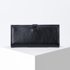 Портмоне мужское, отдел на клапане, цвет чёрный Портмоне мужское, отдел на клапане, цвет чёрный