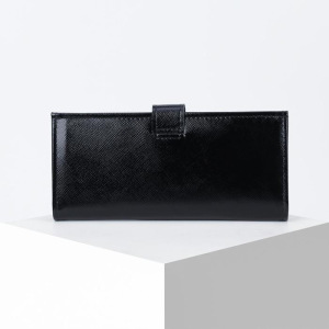 Портмоне мужское, отдел на клапане, цвет чёрный Портмоне мужское, отдел на клапане, цвет чёрный