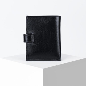 Портмоне мужское, отдел на кнопке, цвет чёрный Портмоне мужское, отдел на кнопке, цвет чёрный