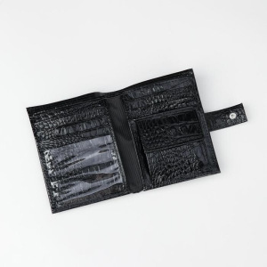 Портмоне мужское, отдел на кнопке, цвет чёрный Портмоне мужское, отдел на кнопке, цвет чёрный