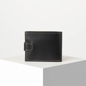 Портмоне мужское, отдел на кнопке, цвет чёрный Портмоне мужское, отдел на кнопке, цвет чёрный