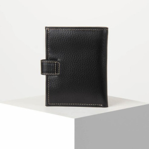Портмоне мужское, отдел на кнопке, цвет чёрный Портмоне мужское, отдел на кнопке, цвет чёрный