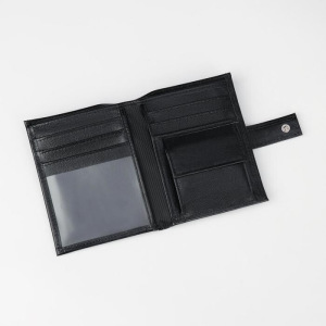 Портмоне мужское, отдел на кнопке, цвет чёрный Портмоне мужское, отдел на кнопке, цвет чёрный