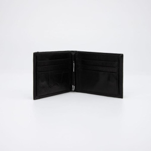 Портмоне мужское, отдел на магните, с зажимом, цвет чёрный Портмоне мужское, отдел на магните, с зажимом, цвет чёрный