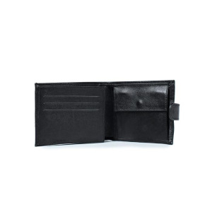 Портмоне н/к на кнопке, отдел для купюр, карт, монет, цвет черный 13х10х2см Портмоне н/к на кнопке, отдел для купюр, карт, монет, цвет черный 13х10х2см