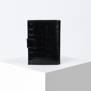 Портмоне на кнопке, 1 отдел, цвет чёрный Портмоне на кнопке, 1 отдел, цвет чёрный