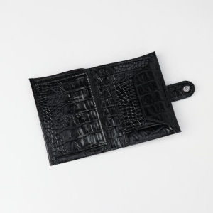 Портмоне на кнопке, 1 отдел, цвет чёрный Портмоне на кнопке, 1 отдел, цвет чёрный