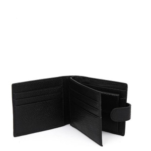 Портмоне на кнопке 35023E FABRETTI н/к, цвет черный Портмоне на кнопке 35023E FABRETTI н/к, цвет черный