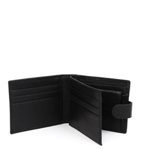 Портмоне на кнопке 35023N FABRETTI н/к, цвет черный Портмоне на кнопке 35023N FABRETTI н/к, цвет черный