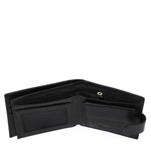 Портмоне на кнопке 35023N FABRETTI н/к, цвет черный Портмоне на кнопке 35023N FABRETTI н/к, цвет черный