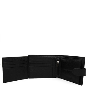 Портмоне на кнопке 37022D-2 FABRETTI н/к, цвет черный Портмоне на кнопке 37022D-2 FABRETTI н/к, цвет черный