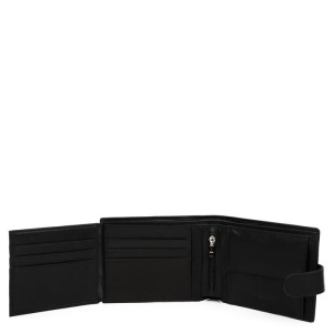 Портмоне на кнопке 37022N FABRETTI н/к, цвет черный Портмоне на кнопке 37022N FABRETTI н/к, цвет черный