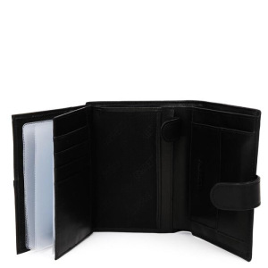 Портмоне на кнопке 540220N FABRETTI н/к, цвет черный Портмоне на кнопке 540220N FABRETTI н/к, цвет черный