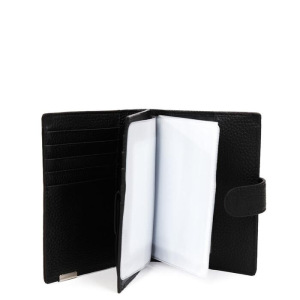 Портмоне на кнопке с автодок. 53001E FABRETTI н/к, цвет черный Портмоне на кнопке с автодок. 53001E FABRETTI н/к, цвет черный