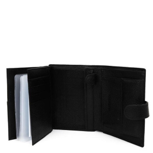 Портмоне на кнопке с автодок. 540220D FABRETTI н/к, цвет черный Портмоне на кнопке с автодок. 540220D FABRETTI н/к, цвет черный