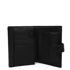 Портмоне на кнопке с автодок. 540220D FABRETTI н/к, цвет черный Портмоне на кнопке с автодок. 540220D FABRETTI н/к, цвет черный