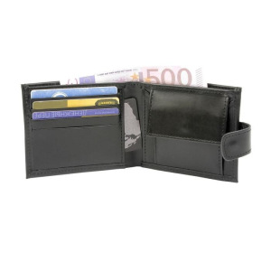 Портмоне, отдел на кнопке, цвет чёрный Портмоне, отдел на кнопке, цвет чёрный