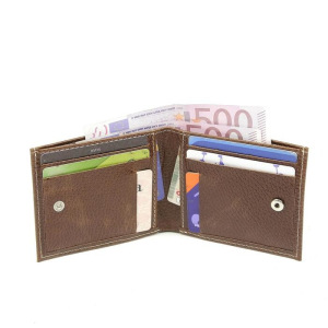 Портмоне, отдел на кнопке, цвет коричневый Портмоне, отдел на кнопке, цвет коричневый