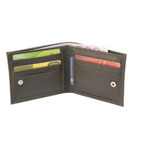 Портмоне, отдел на кнопке, цвет коричневый Портмоне, отдел на кнопке, цвет коричневый