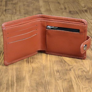 Портмоне с обработанными краями, рыжий Портмоне с обработанными краями, рыжий
