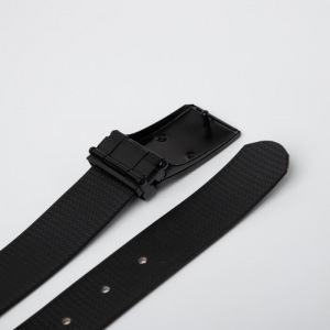 Ремень мужской, ширина 3,6 см, гвоздик, пряжка тёмный металл, цвет чёрный Ремень мужской, ширина 3,6 см, гвоздик, пряжка тёмный металл, цвет чёрный