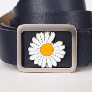 Ремень, ширина 3,5 см, пряжка гвоздик, цвет синий Ремень, ширина 3,5 см, пряжка гвоздик, цвет синий