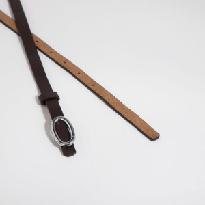 Ремень женский, ширина 1,4 см, гвоздик, цвет коричневый Ремень женский, ширина 1,4 см, гвоздик, цвет коричневый