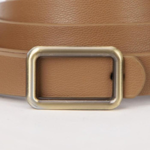 Ремень женский, ширина 1 см, гвоздик, пряжка металл, цвет бежевый Ремень женский, ширина 1 см, гвоздик, пряжка металл, цвет бежевый