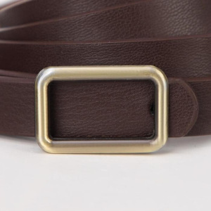 Ремень женский, ширина 1 см, гвоздик, пряжка металл, цвет коричневый Ремень женский, ширина 1 см, гвоздик, пряжка металл, цвет коричневый