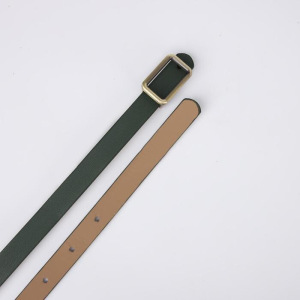 Ремень женский, ширина 1 см, гвоздик, пряжка металл, цвет зелёный Ремень женский, ширина 1 см, гвоздик, пряжка металл, цвет зелёный