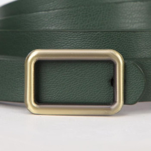 Ремень женский, ширина 1 см, гвоздик, пряжка металл, цвет зелёный Ремень женский, ширина 1 см, гвоздик, пряжка металл, цвет зелёный