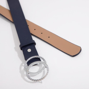 Ремень женский, ширина 3,5 см, гвоздик, пряжка металл, цвет синий Ремень женский, ширина 3,5 см, гвоздик, пряжка металл, цвет синий