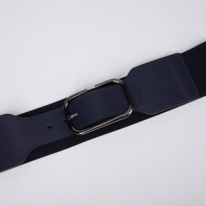 Ремень женский, ширина 5 см, резинка, гвоздик, пряжка металл, цвет синий Ремень женский, ширина 5 см, резинка, гвоздик, пряжка металл, цвет синий