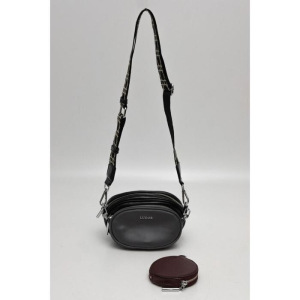 Сумка кросс-боди, 2 отдела на молниях, кошелёк, цвет чёрный/серый Сумка кросс-боди, 2 отдела на молниях, кошелёк, цвет чёрный/серый