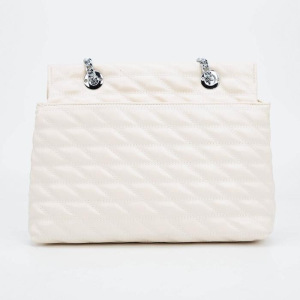 Сумка-мессенджер, отдел на клапане, наружный карман, длинная цепь, цвет белый Сумка-мессенджер, отдел на клапане, наружный карман, длинная цепь, цвет белый