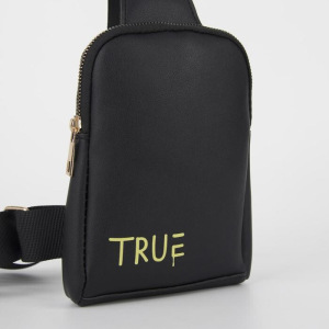 Сумка молодёжная через плечо True, цвет чёрный Сумка молодёжная через плечо True, цвет чёрный