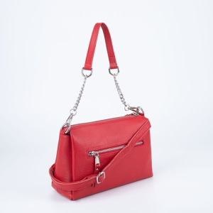 Сумка жен 1139, 28*10*18,отд на молнии, н/карман, нат кожа, красный Сумка жен 1139, 28*10*18,отд на молнии, н/карман, нат кожа, красный
