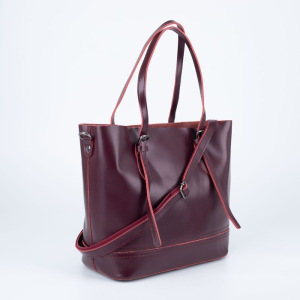 Сумка жен 9965,29*14*28, отд на молнии, н/карман, длин ремень, нат кожа, бордовый Сумка жен 9965,29*14*28, отд на молнии, н/карман, длин ремень, нат кожа, бордовый