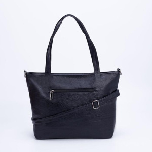 Сумка женская, отдел на молнии, 2 наружных кармана, кошелёк, длинный ремень, цвет чёрный Сумка женская, отдел на молнии, 2 наружных кармана, кошелёк, длинный ремень, цвет чёрный