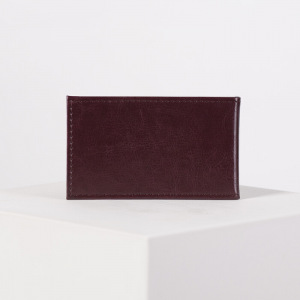 Визитница горизонтальная, 1 ряд, 18 кардхолдеров, цвет бордовый Визитница горизонтальная, 1 ряд, 18 кардхолдеров, цвет бордовый