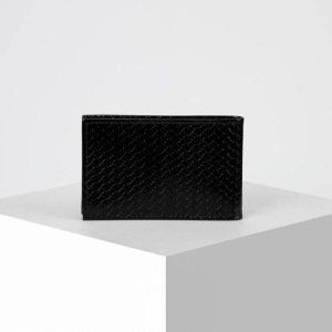 Визитница горизонтальная, 1 ряд, 18 листов, плетёнка, цвет чёрный Визитница горизонтальная, 1 ряд, 18 листов, плетёнка, цвет чёрный