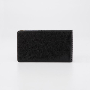 Визитница горизонтальная, 1 ряд, 18 листов, с уголками, цвет чёрный Визитница горизонтальная, 1 ряд, 18 листов, с уголками, цвет чёрный