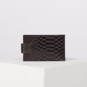 Визитница горизонтальная, 1 ряд, 20 листов, цвет коричневый Визитница горизонтальная, 1 ряд, 20 листов, цвет коричневый