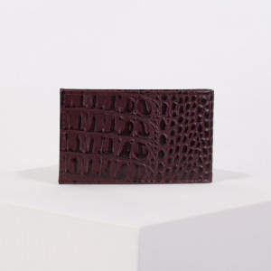 Визитница горизонтальная, 18 холдеров, цвет бордовый Визитница горизонтальная, 18 холдеров, цвет бордовый