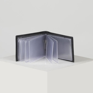 Визитница горизонтальная, 18 листов, цвет чёрный Визитница горизонтальная, 18 листов, цвет чёрный