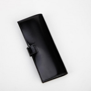 Визитница на кнопке, 2 ряда, 16 листов, цвет чёрный Визитница на кнопке, 2 ряда, 16 листов, цвет чёрный