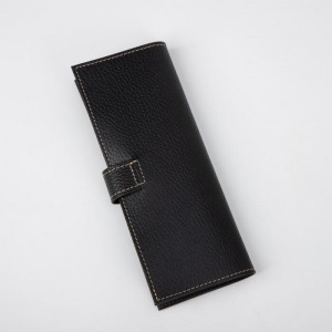 Визитница на кнопке, 2 ряда, 16 листов, цвет чёрный Визитница на кнопке, 2 ряда, 16 листов, цвет чёрный