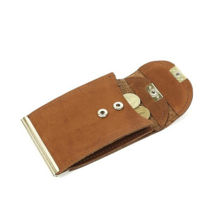 Зажим для купюр+монетница+карточки, н/к, коричневый шора Зажим для купюр+монетница+карточки, н/к, коричневый шора